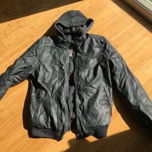 Men Jacket with hoodie  Size medium